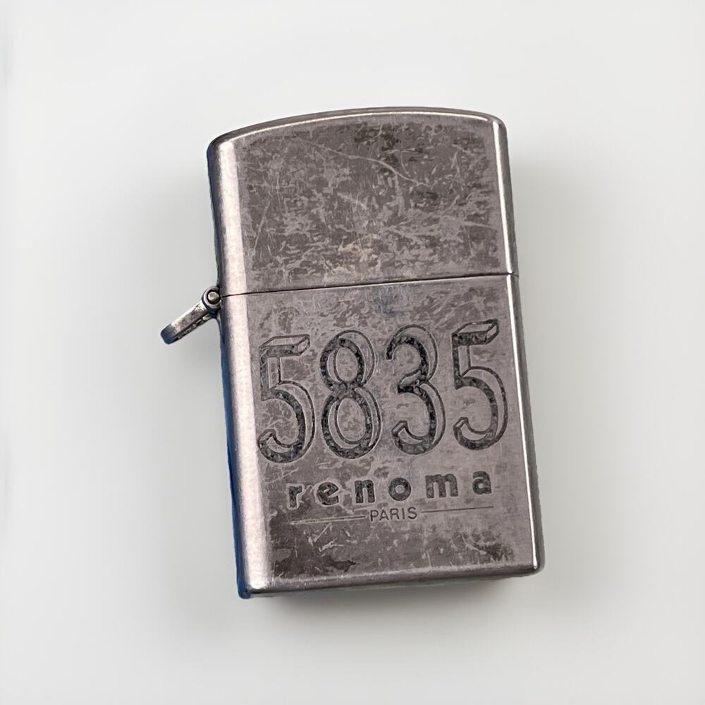 Vintage Renoma Paris Lighter 5835 Silver Tone
